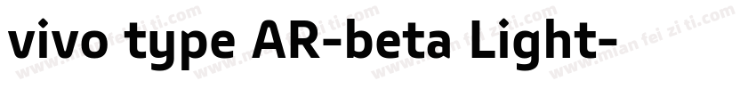 vivo type AR-beta Light字体转换